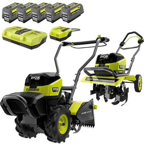 ryobi battery powered tiller|ryobi cordless tillers 40v.